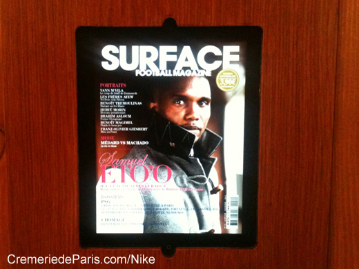 Samuel Eto sur la Couverture du Surface Magazine