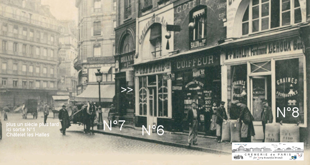 vers 1900 - La Cremerie de Paris N°6 s'apellait Cremerie des Alpes