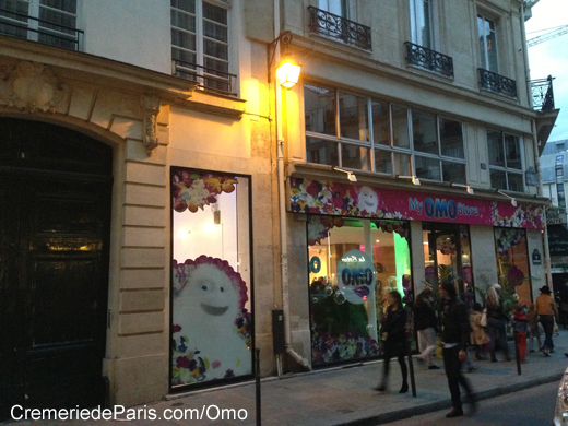 facade de la Cremerie de Paris / Boutique Omo