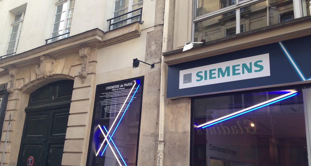 Siemens Connected Gallery at Cremerie de Paris