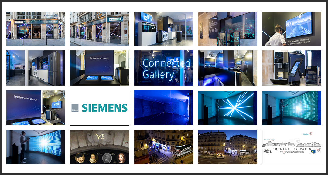 Siemens Connected Gallery dans le musée de la Cremerie de Paris