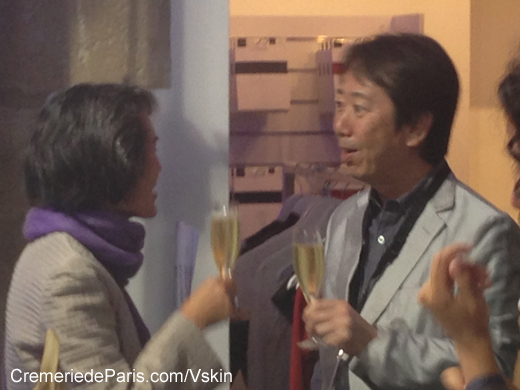 le President de Vskin, Monsieur Takayoshi Hamabe avec Michiko Ozawa